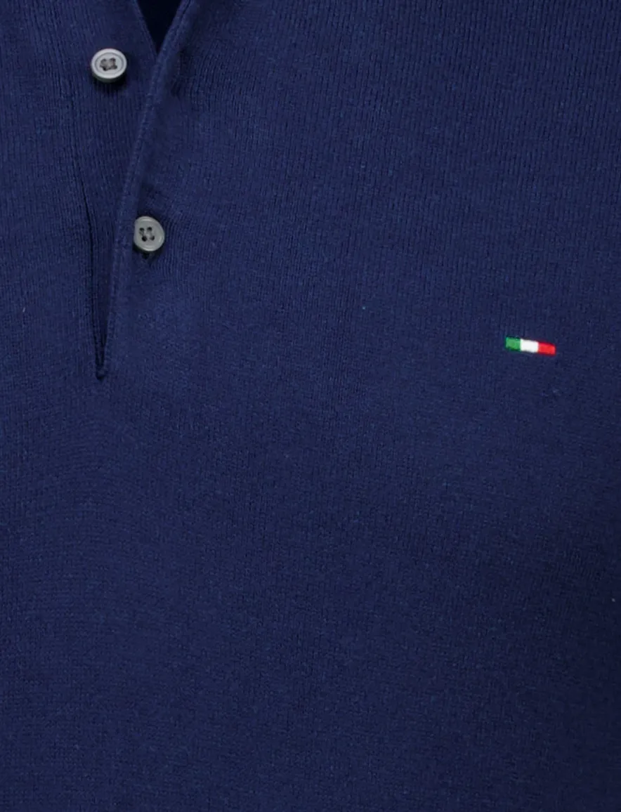Portofino polo extra lang donkerblauw