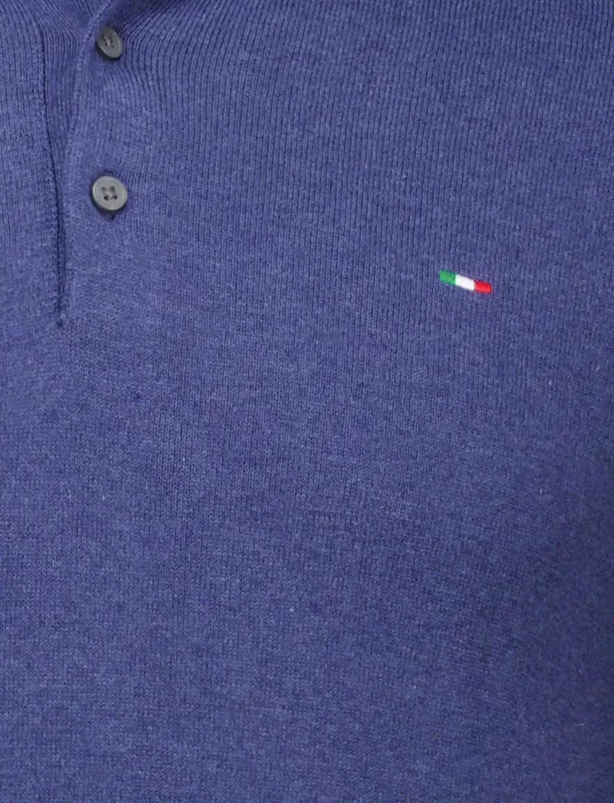 poloshirt extra lang donkerblauw Portofino