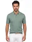 Portofino polo extra lang groen gemeleerd