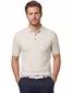 Portofino polo extra lang creme gemeleerd katoen