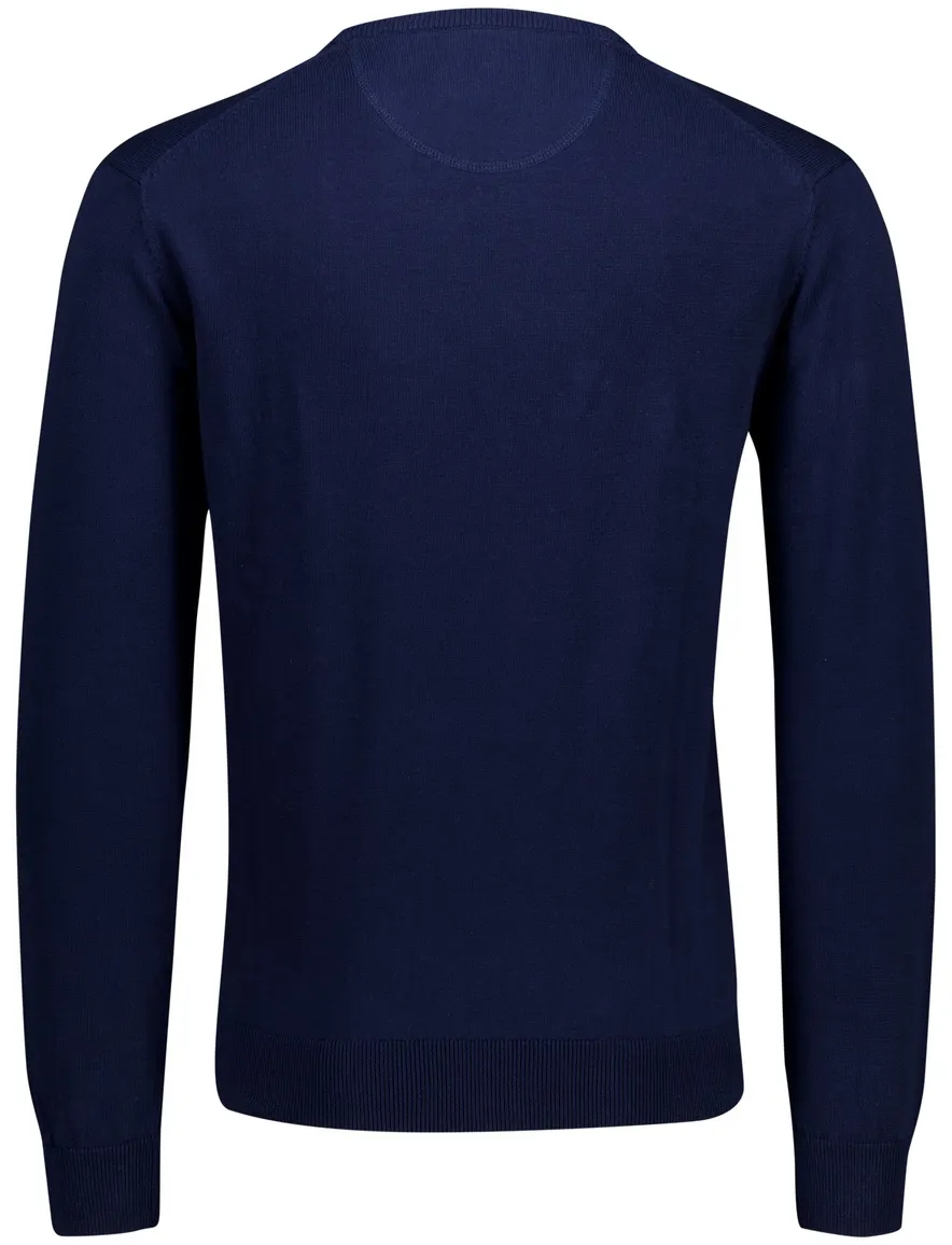 Portofino trui donkerblauw ronde hals