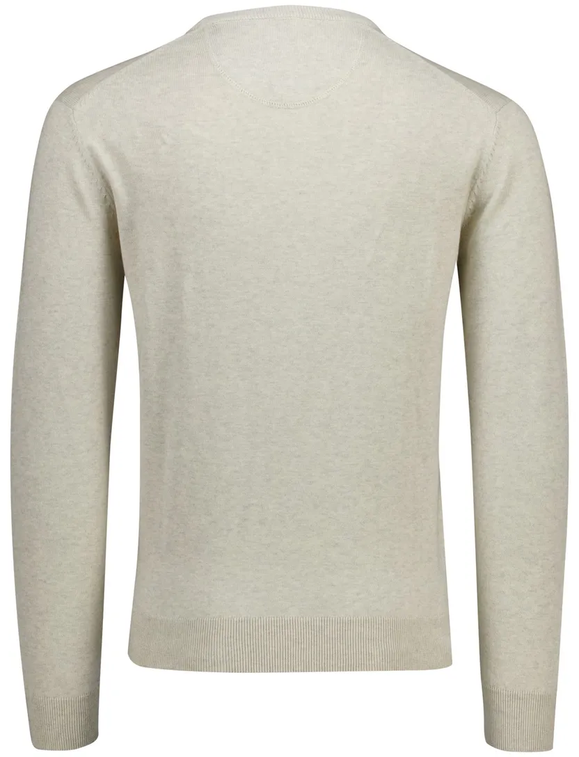 Portofino trui ronde hals beige