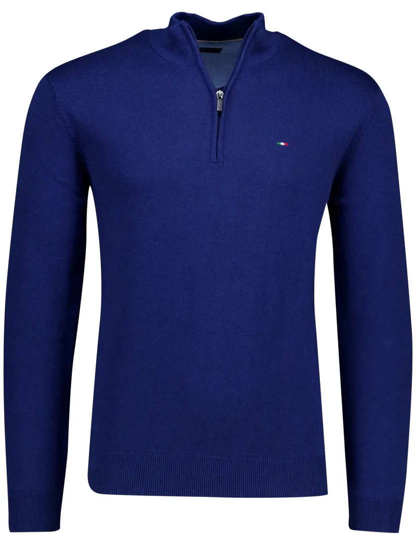 Portofino trui half-zip donkerblauw