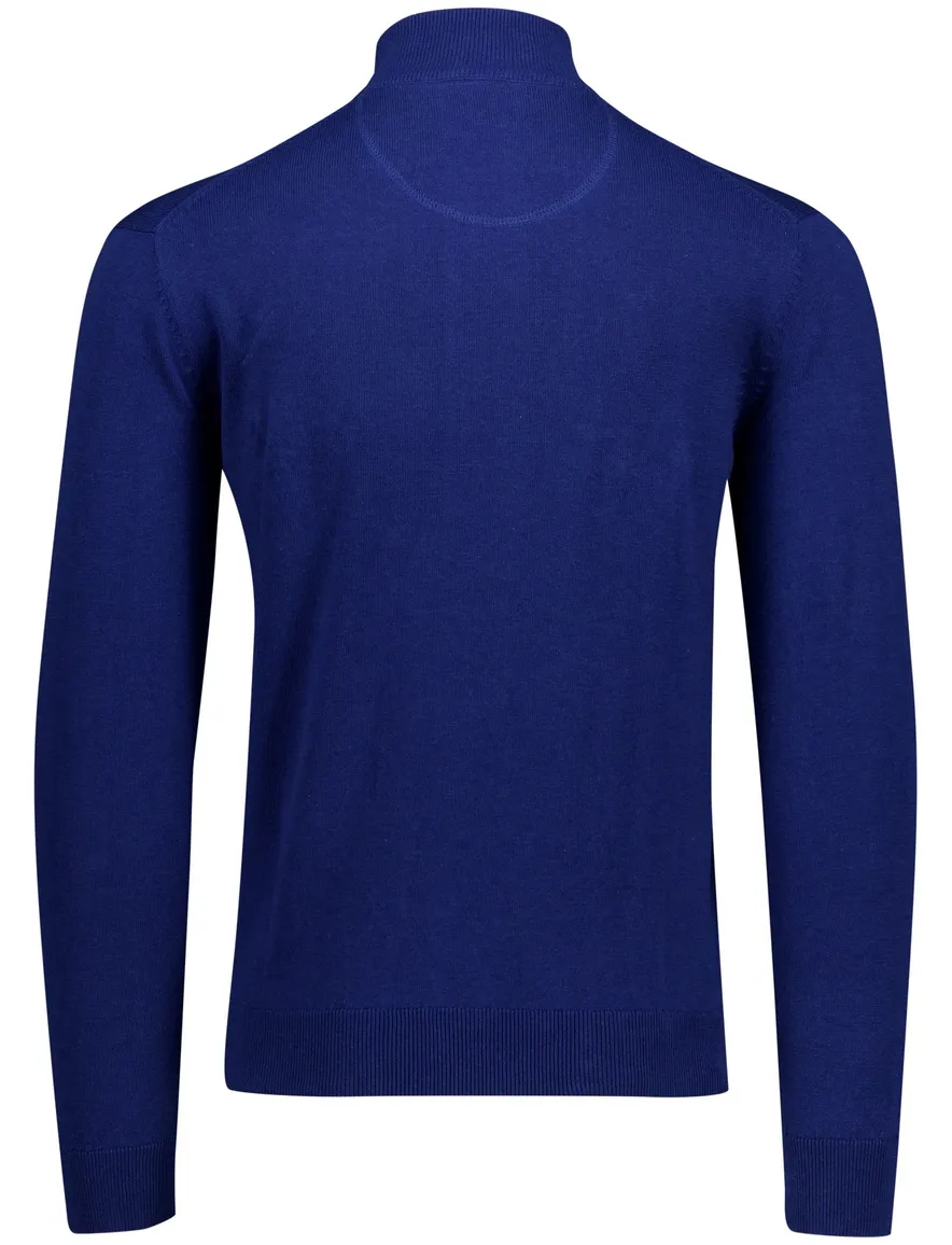 Portofino trui kobaltblauw half-zip