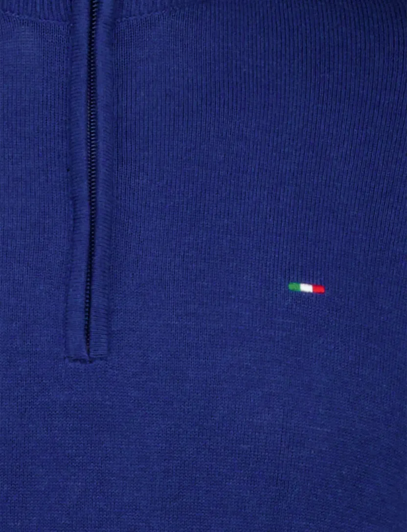Portofino trui half-zip donkerblauw