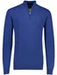 Portofino half zip trui extra lang blauw