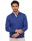 Portofino half zip trui extra lang blauw