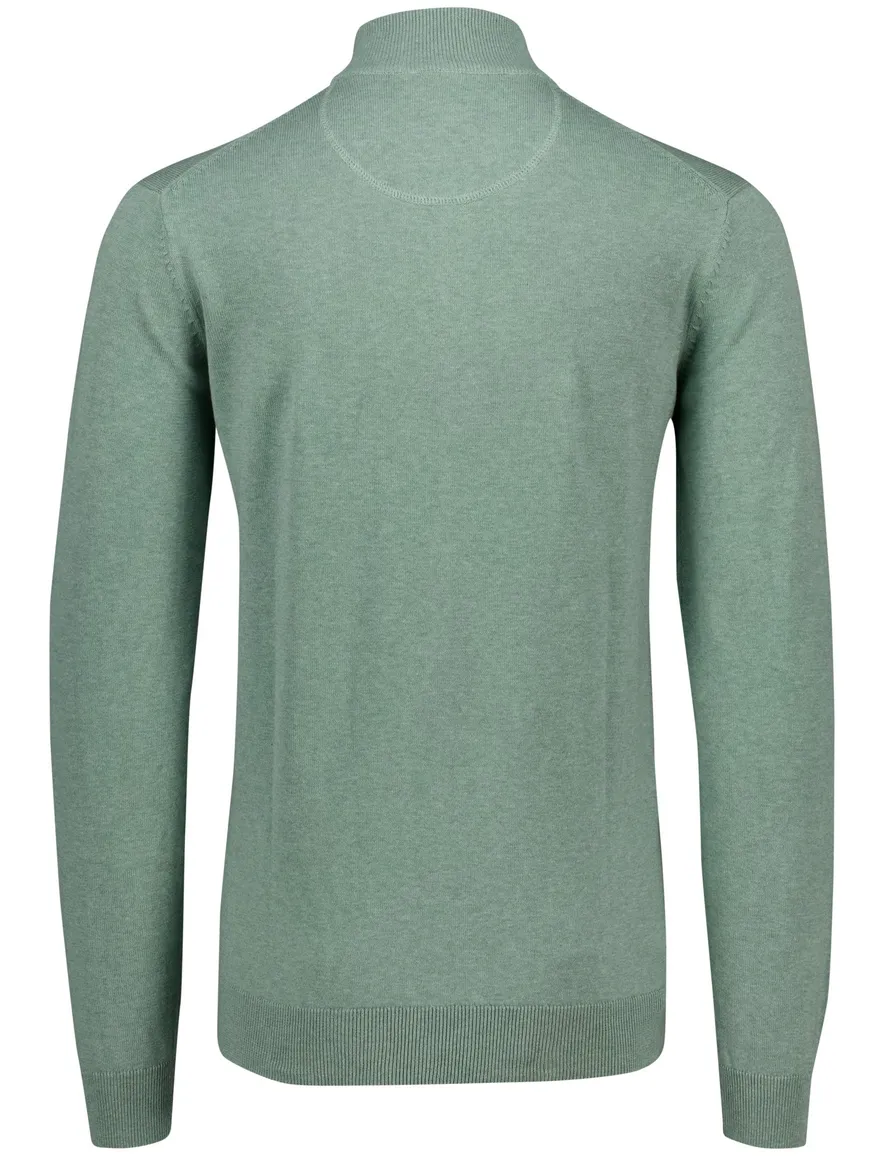 Portofino half zip trui extra lang groen