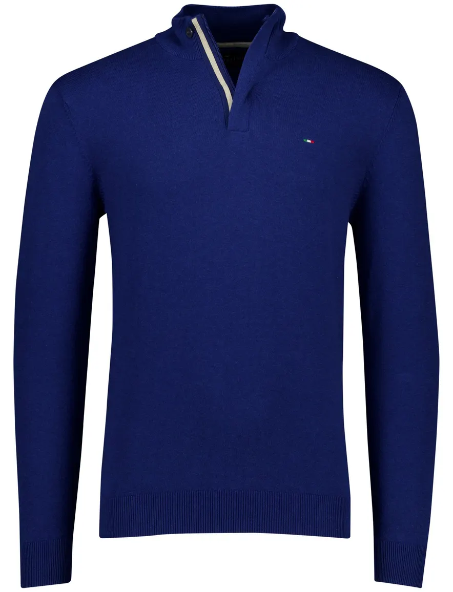 trui blauw Portofino Regular Fit