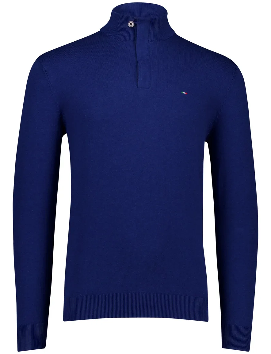 trui blauw Portofino Regular Fit