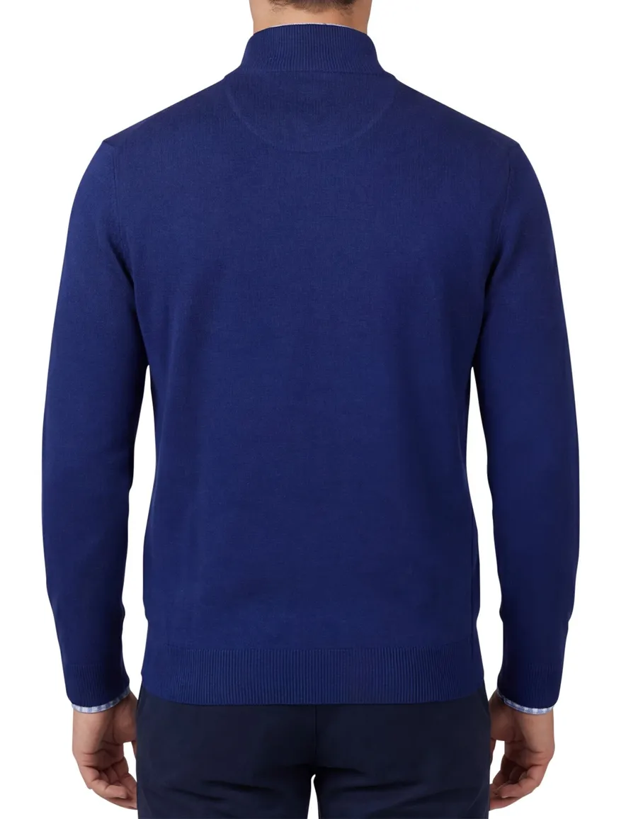 trui blauw Portofino Regular Fit