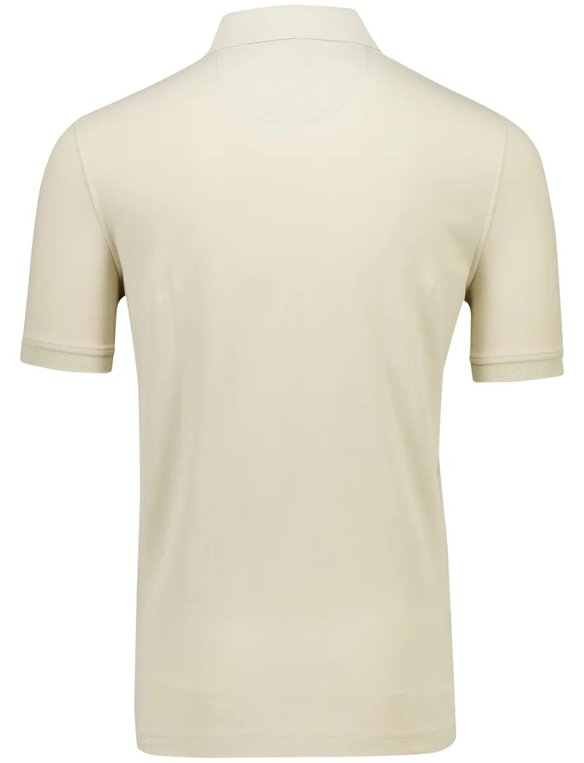 normale fit Portofino polo beige pique effen