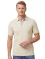 Portofino polo beige pique 3 knoops