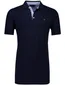 Portofino katoenen polo extra lang donkerblauw