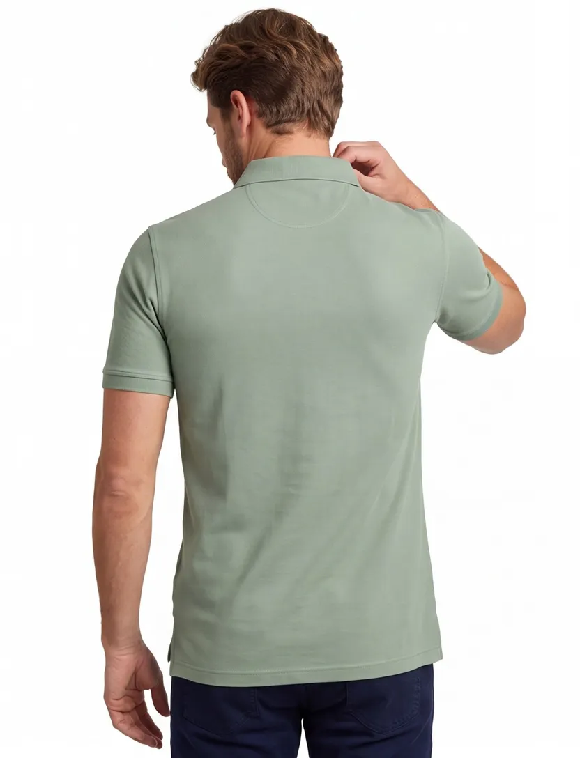 Portofino polo extra lang groen 3-knoops