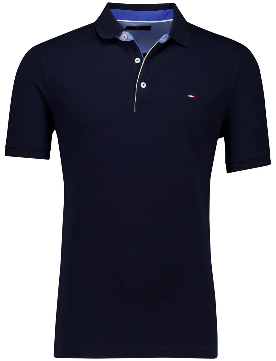 Portofino polo donkerblauw 3 knoops