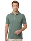 Portofino polo groen pique 3-knoops