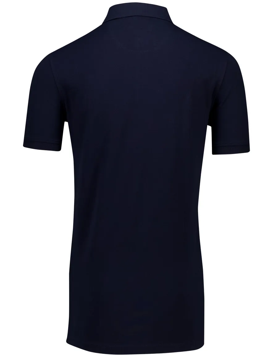 Portofino poloshirt extra lang donkerblauw