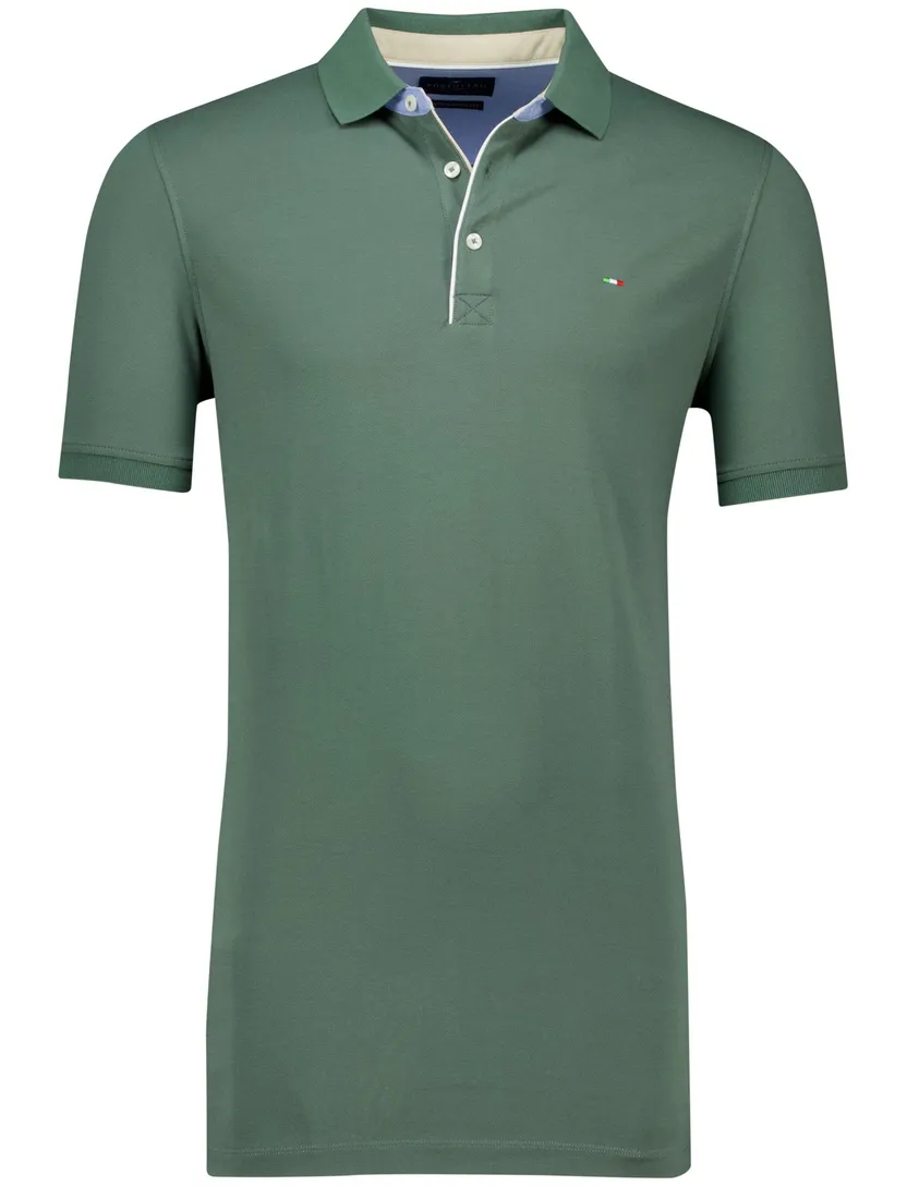 Portofino katoenen polo groen extra lang