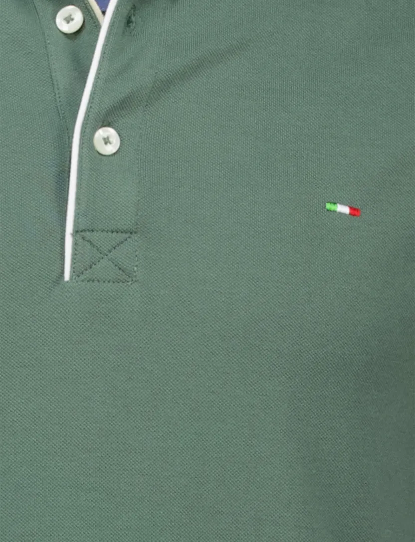 Portofino katoenen polo groen extra lang