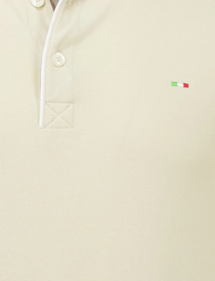 Portofino poloshirt extra lang beige