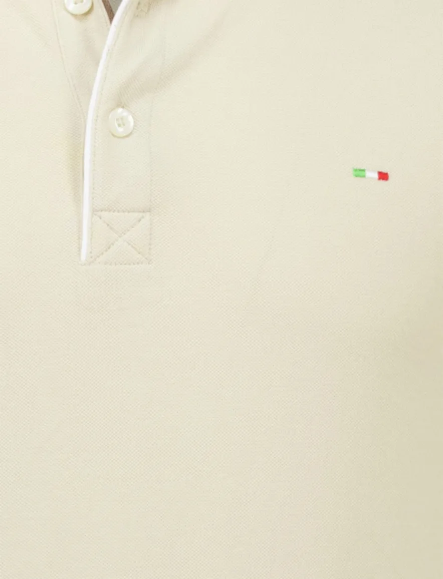 Portofino poloshirt extra lang beige