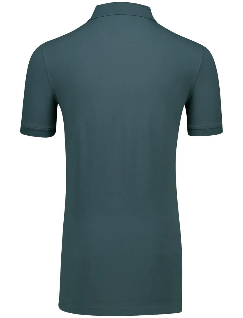 Portofino polo extra lang groen katoen pique