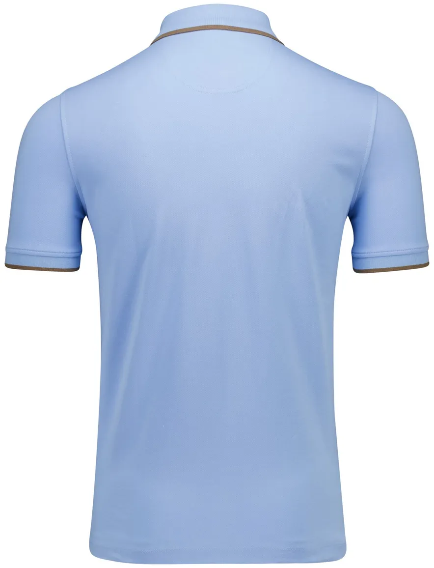 Portofino polo blauw 2-knoops pique