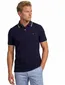Portofino polo extra lang donkerblauw pique katoen