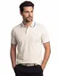 Portofino extra long fit polo beige katoen