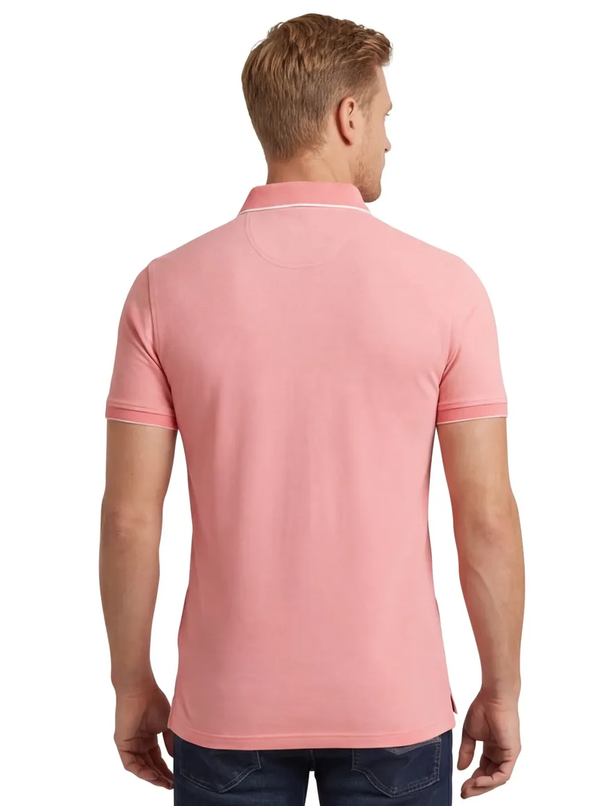 Portofino polo roze 3-knoops katoen