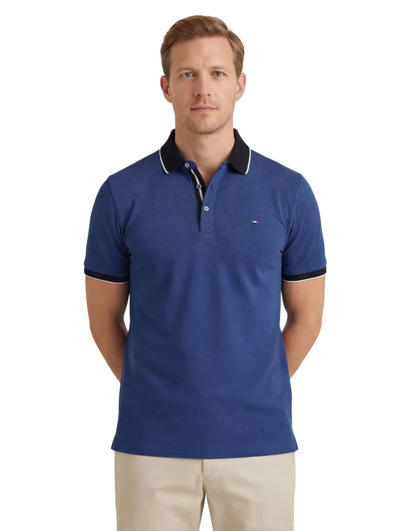 Portofino polo blauw