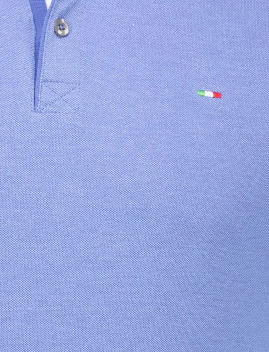 Portofino polo blauw katoen