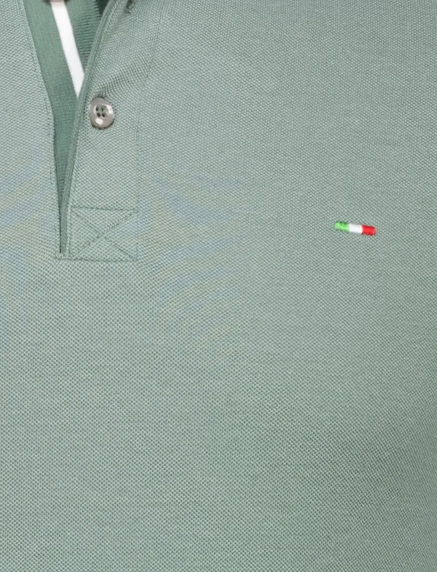 Portofino polo groen 3-knoops