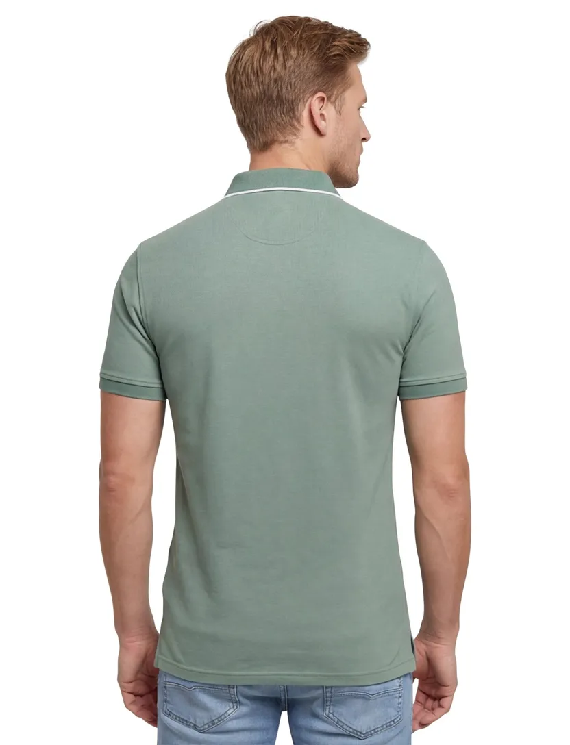 Portofino polo groen 3-knoops