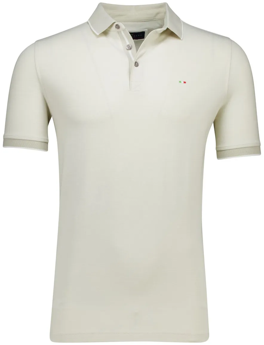 Portofino polo creme 3-knoops