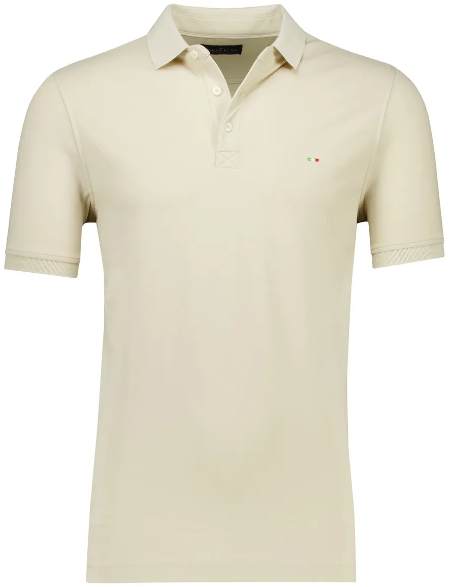 Portofino polo beige 3 knoops