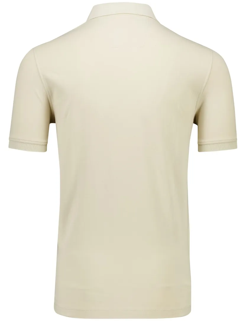 katoenen Portofino polo beige 3 knoops normale fit