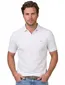 Portofino polo extra lang wit 3 knoops