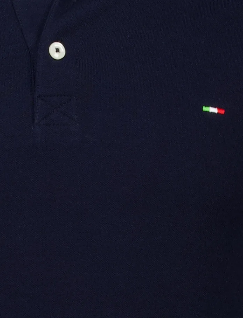 Portofino polo katoen extra lang donkerblauw