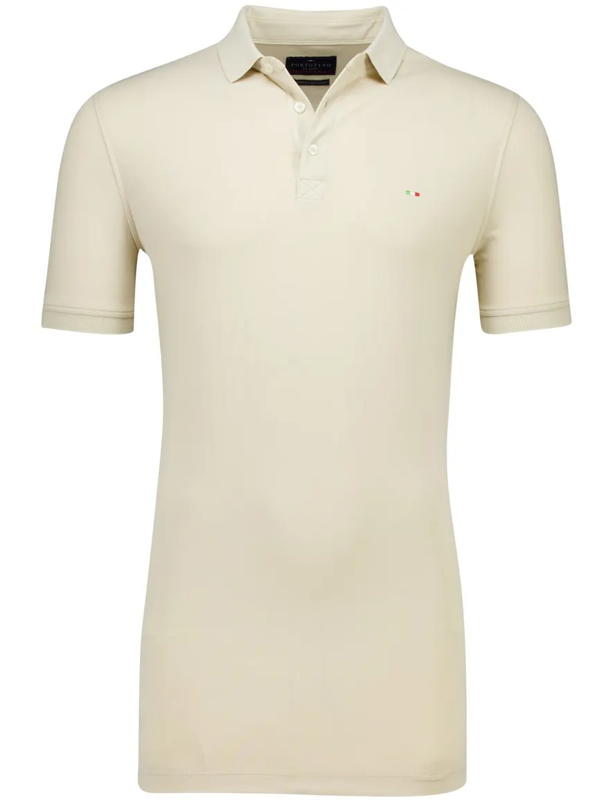 Portofino polo extra lang beige 3-knoops