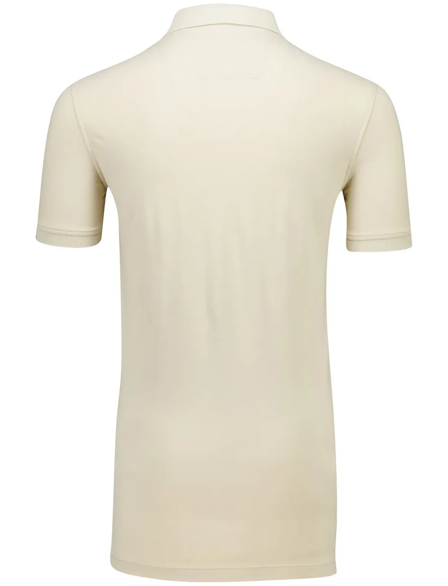 Portofino polo extra lang beige 3-knoops