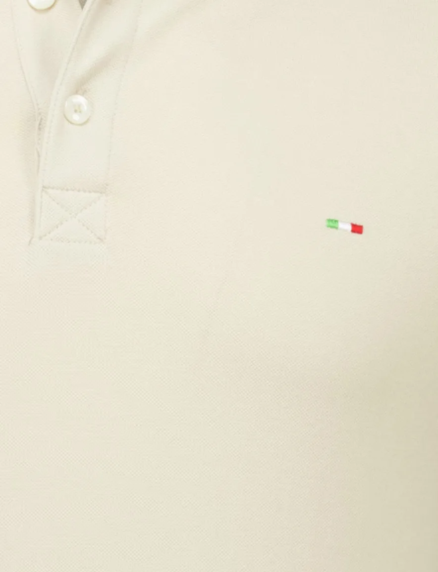 Portofino polo extra lang beige 3-knoops