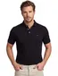 katoenen Portofino 3 knoops polo extra lang zwart pique