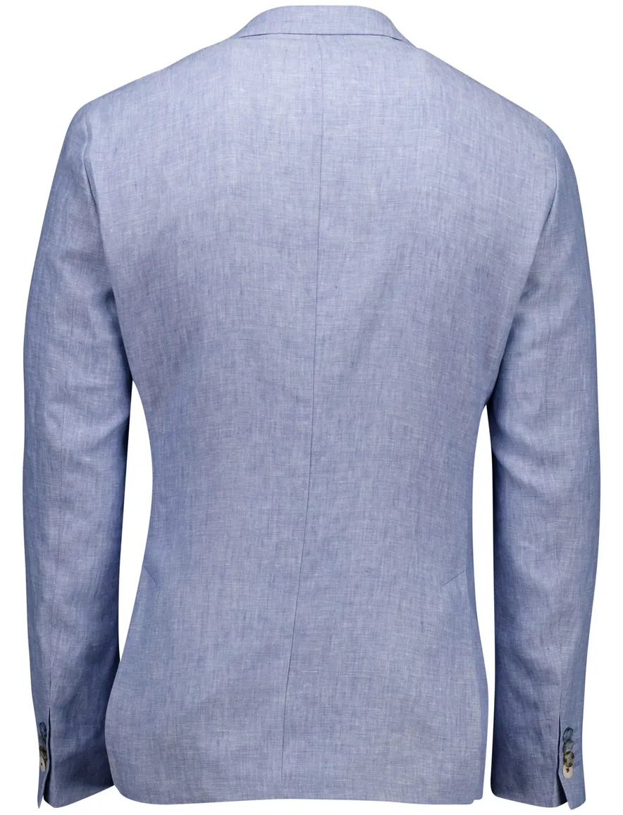 Digel Edward modern fit colbert lichtblauw 100% linnen