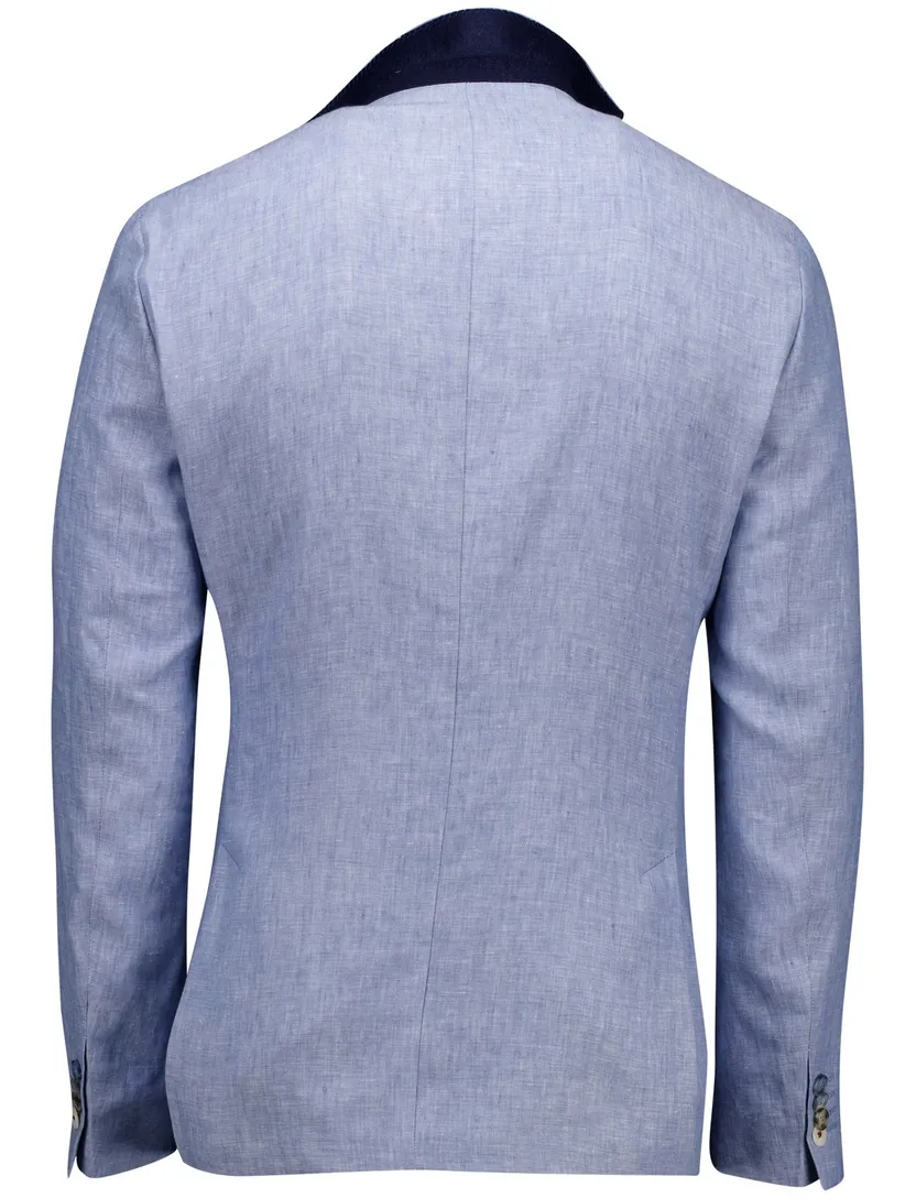 Digel Edward modern fit colbert lichtblauw gemêleerd
