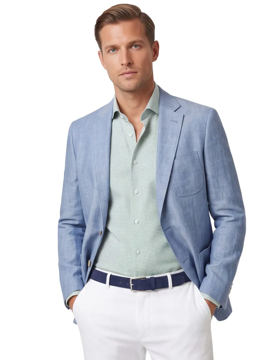 Digel Edward modern fit colbert lichtblauw