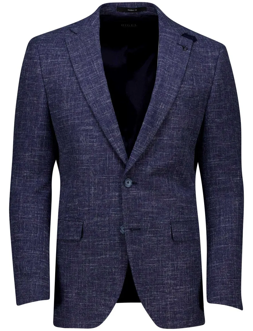 Digel colbert Ezzo-G donkerblauw gemeleerd normale fit