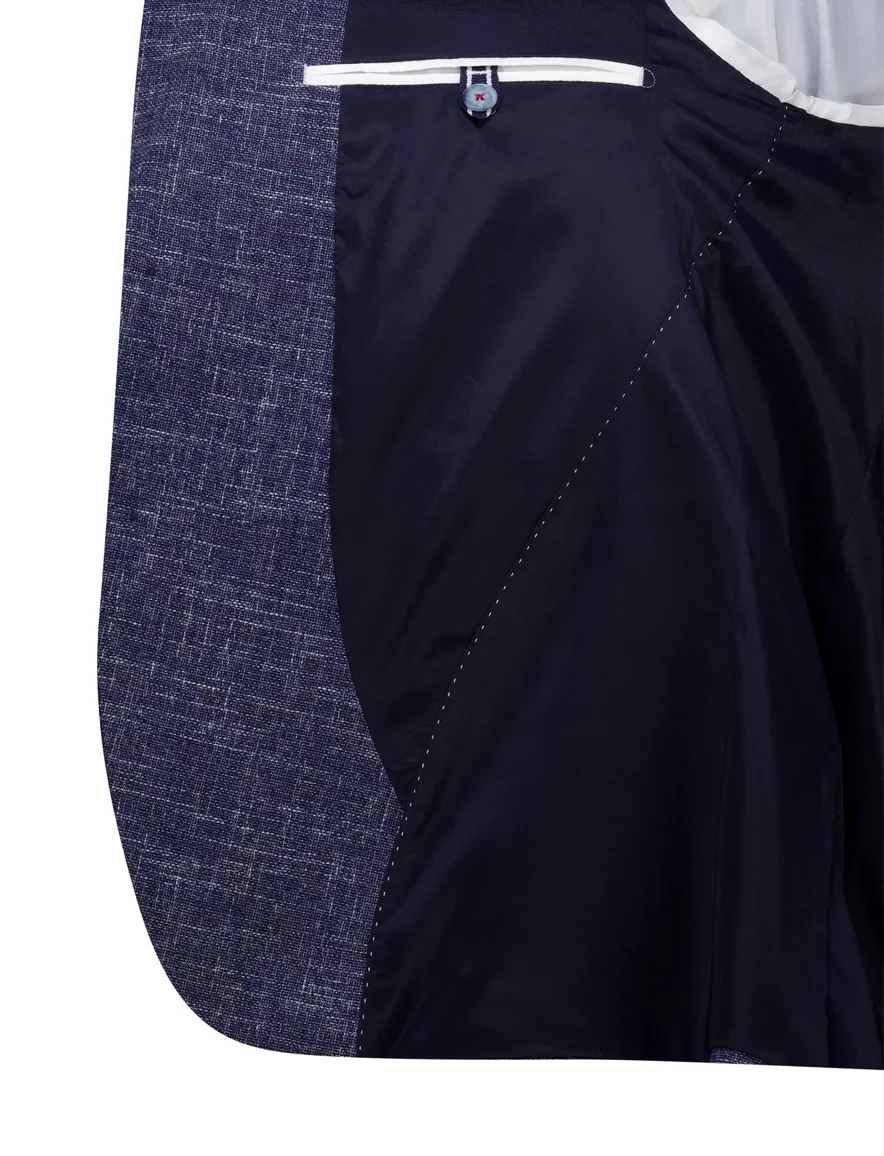 Digel colbert Ezzo-G donkerblauw gemeleerd normale fit