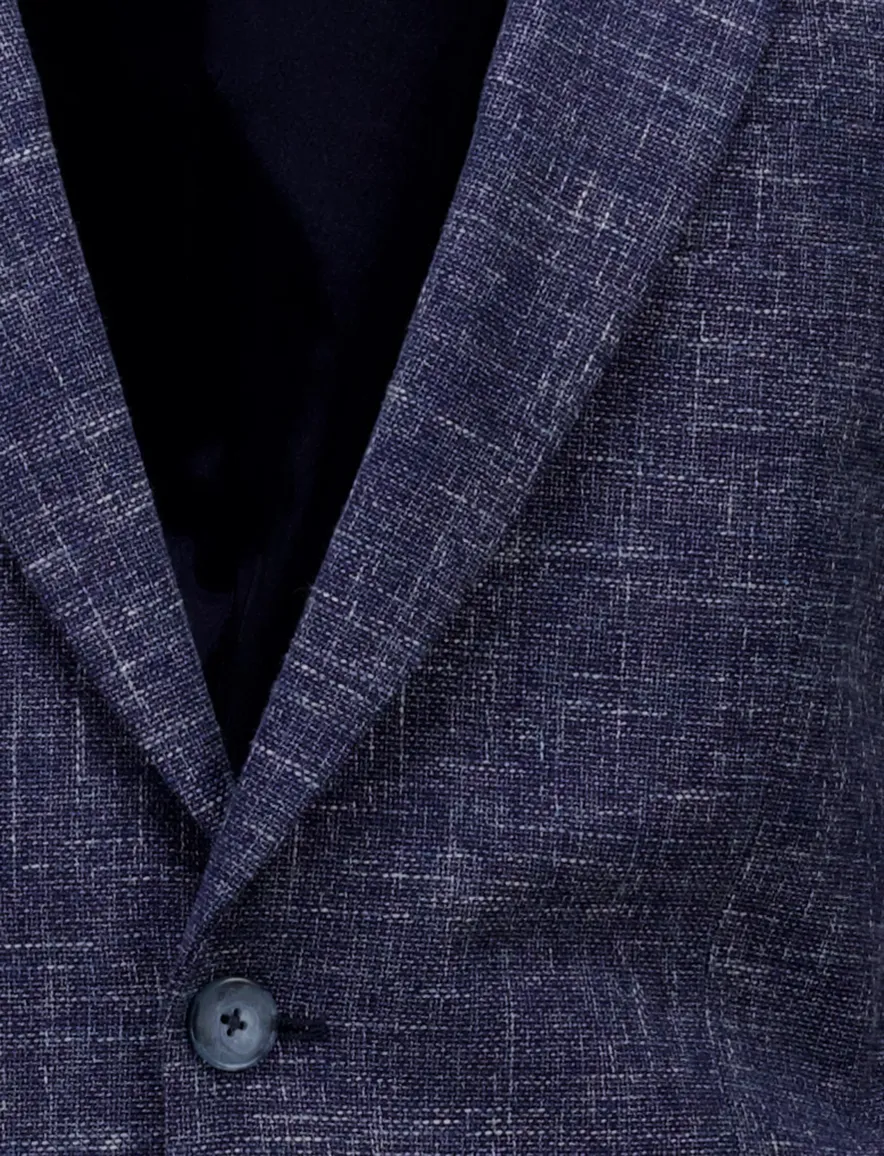 Digel colbert Ezzo-G donkerblauw gemeleerd normale fit
